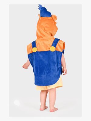 Den Goda Fen Kostüm Bamse 86-110 cm, Blau