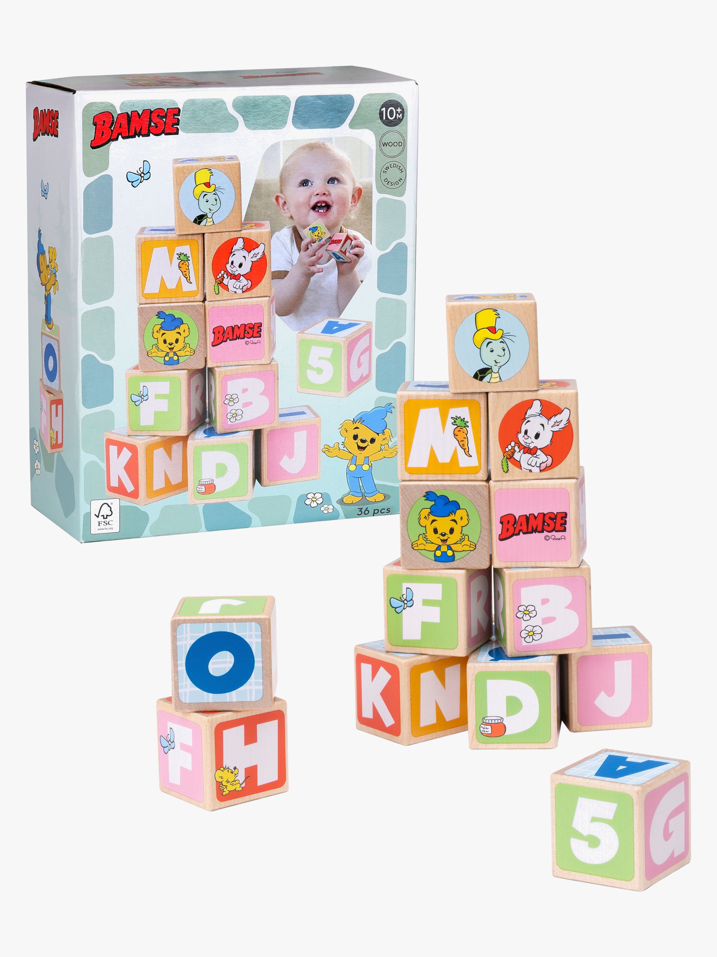 Bamse Bokstavsklossar 36 st
