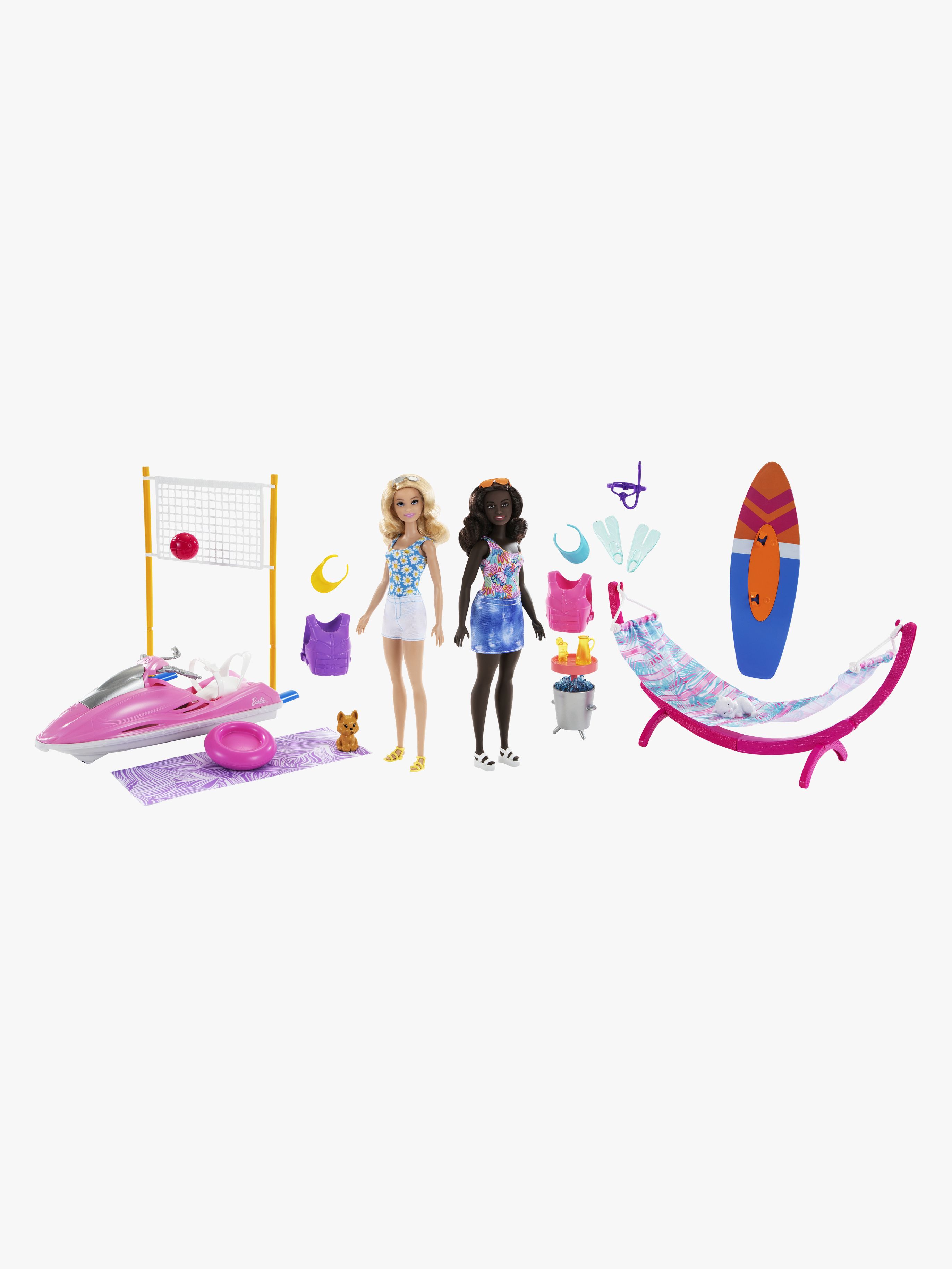 Barbie  Beach Friends Dockor och Tillbehör