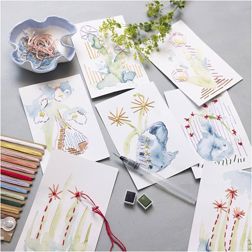 Creativ Company Pysselset Broderi & Akvarell