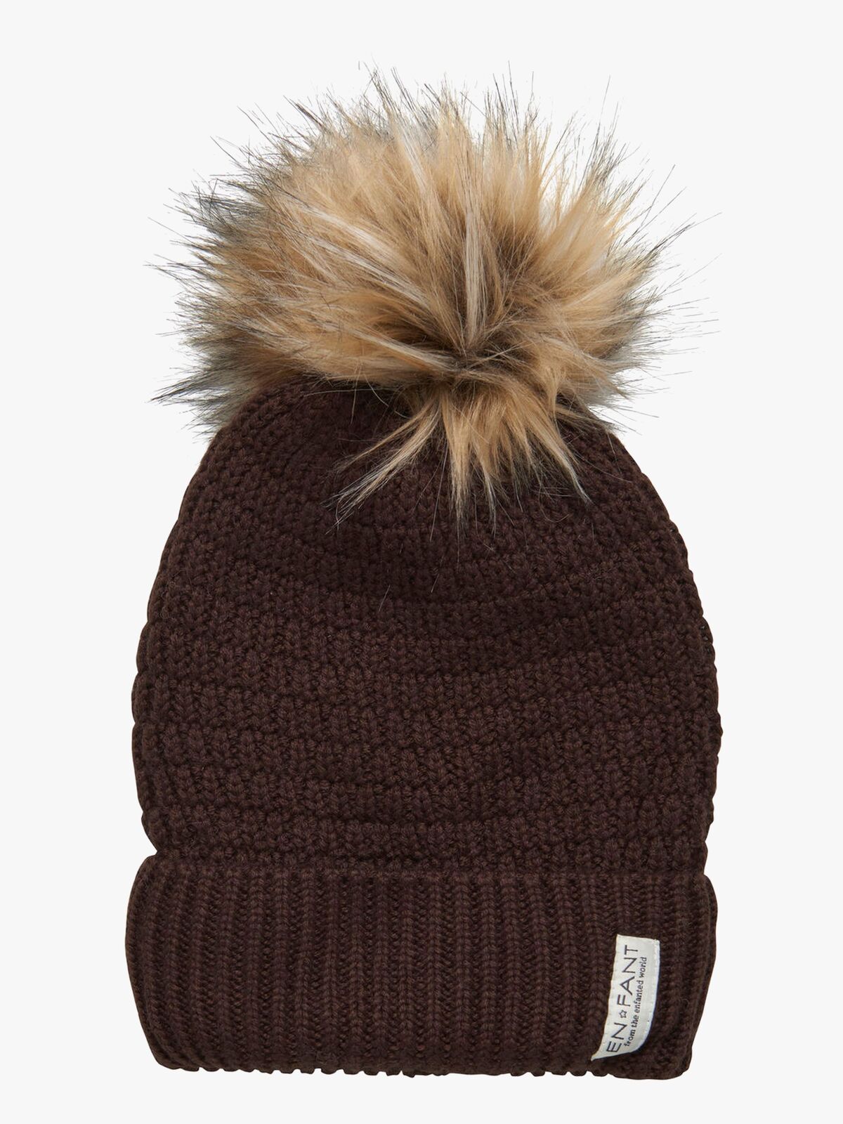 EN FANT Mössa Ullmix, Coffee Bean