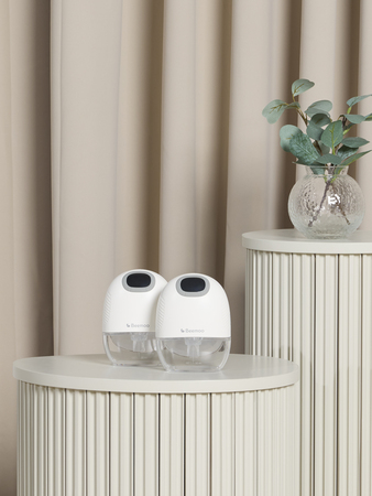 Beemoo CARE Wearable Slim Elektrisk Bröstpump Dubbel, White