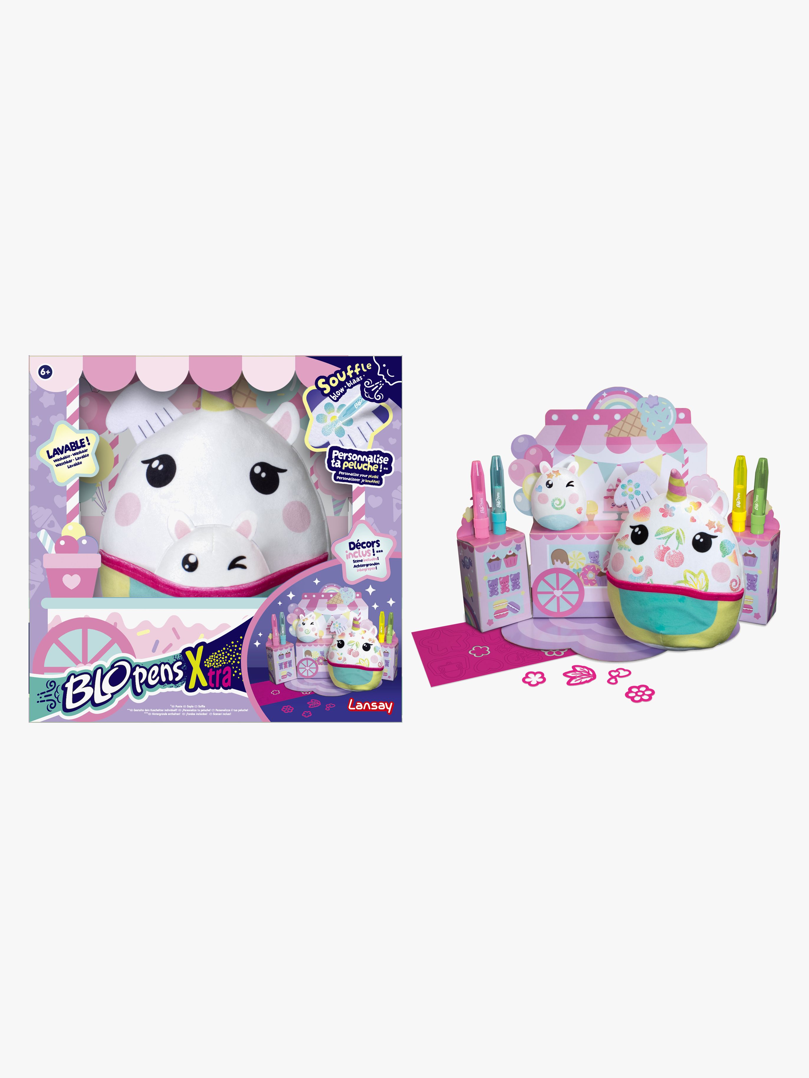 Blo Pens X-tra Candy Rose Squishy-figur med Färgpennor