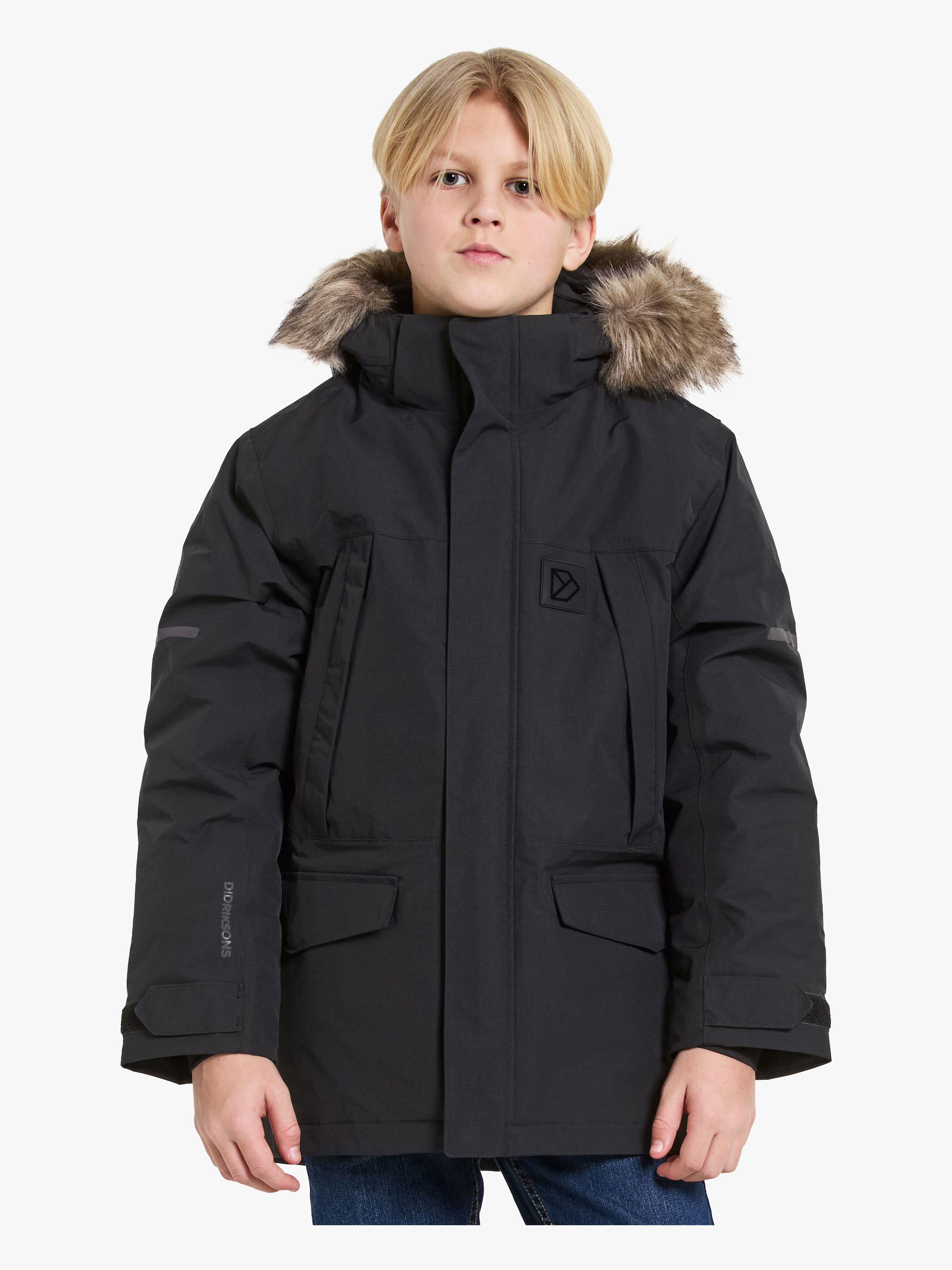 Didriksons Sylvin Vinterjacka, Black, 160