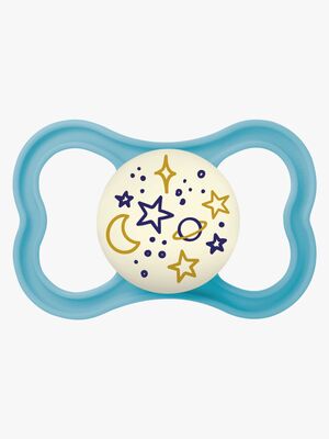 MAM Supreme Night Silikon Schnuller 6-16m, Blau