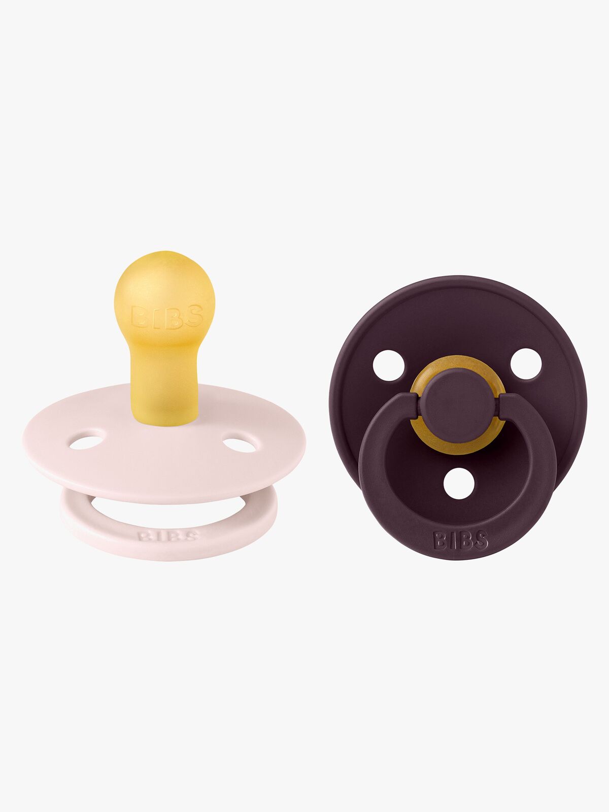 BIBS Colour Napp 2-Pack Stl 1, Petal/Plum