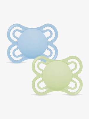 MAM Perfect Napp Silikon 2-Pack 0-6m, Blå