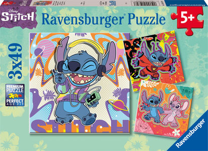 Ravensburger Disney Stitch Pussel 3x49 Bitar