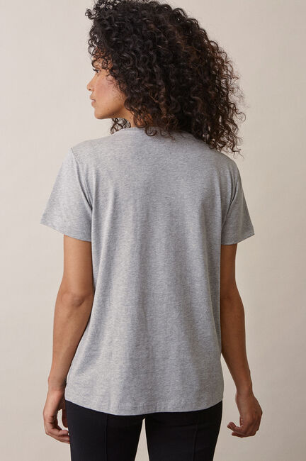 Boob Gravid/Amning T-Shirt, Grey Melange