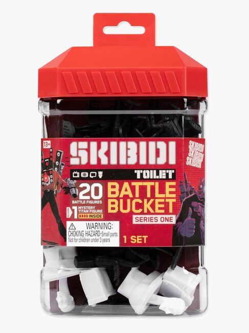 Skibidi Toilet Battle Bucket Figurset Series 1, 20 st