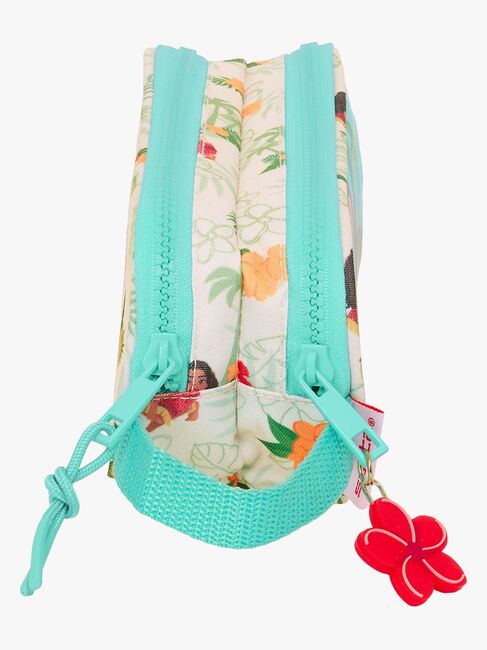 Vaiana Dubbelpennfodral, Beige/Blå