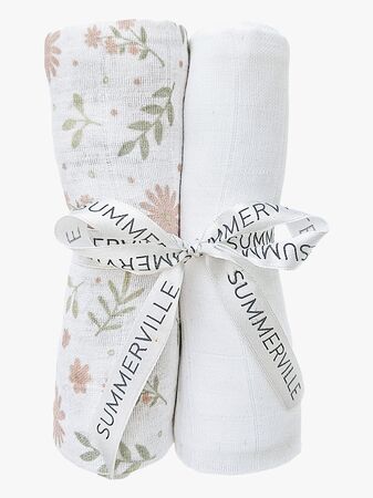 Summerville Organic Muslinfilt 2-Pack, Blossom