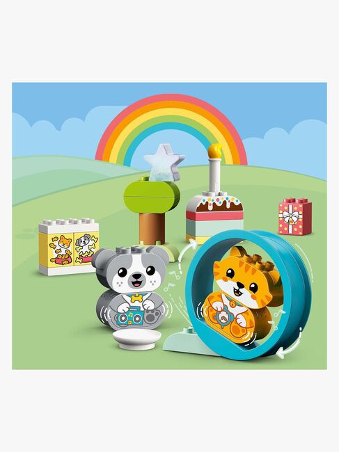 LEGO DUPLO 10977 Min Första Hundvalp & Kattunge Med Ljud
