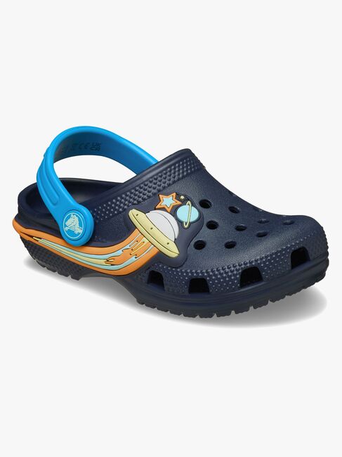 Crocs Classic UFO Lights Kids Tofflor, Navy