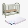 Alice &  Fox Dune Spjälsäng inkl. BabyMatex Fresh Madrass 60x120, Sage