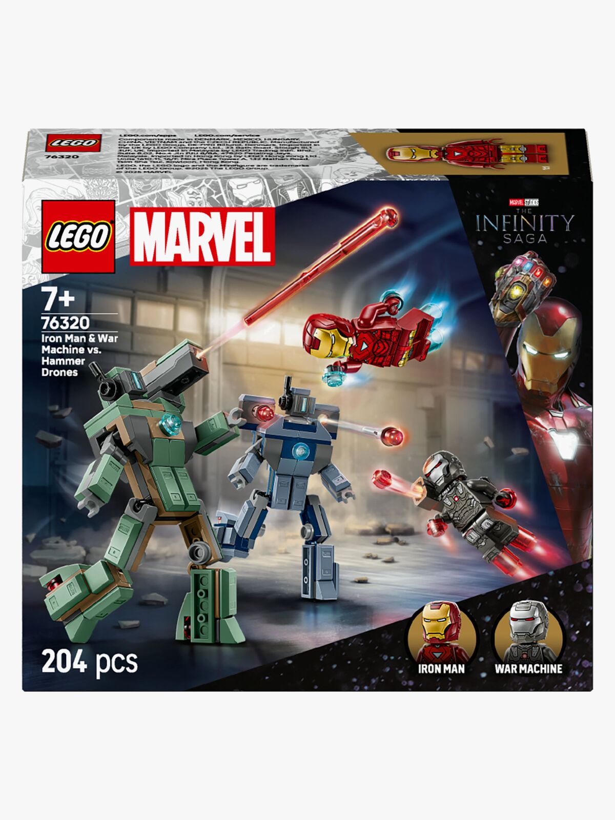 LEGO Super Heroes 76320 Iron Man & War Machine mot Hammer Drones