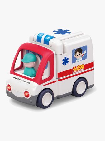 Kinder and Kids Ambulans med Ljus- och Ljudfunktioner
