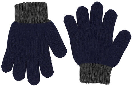 Lindberg Sundsvall Wool Glove Fingervante 2-pack, Navy/Anthracite