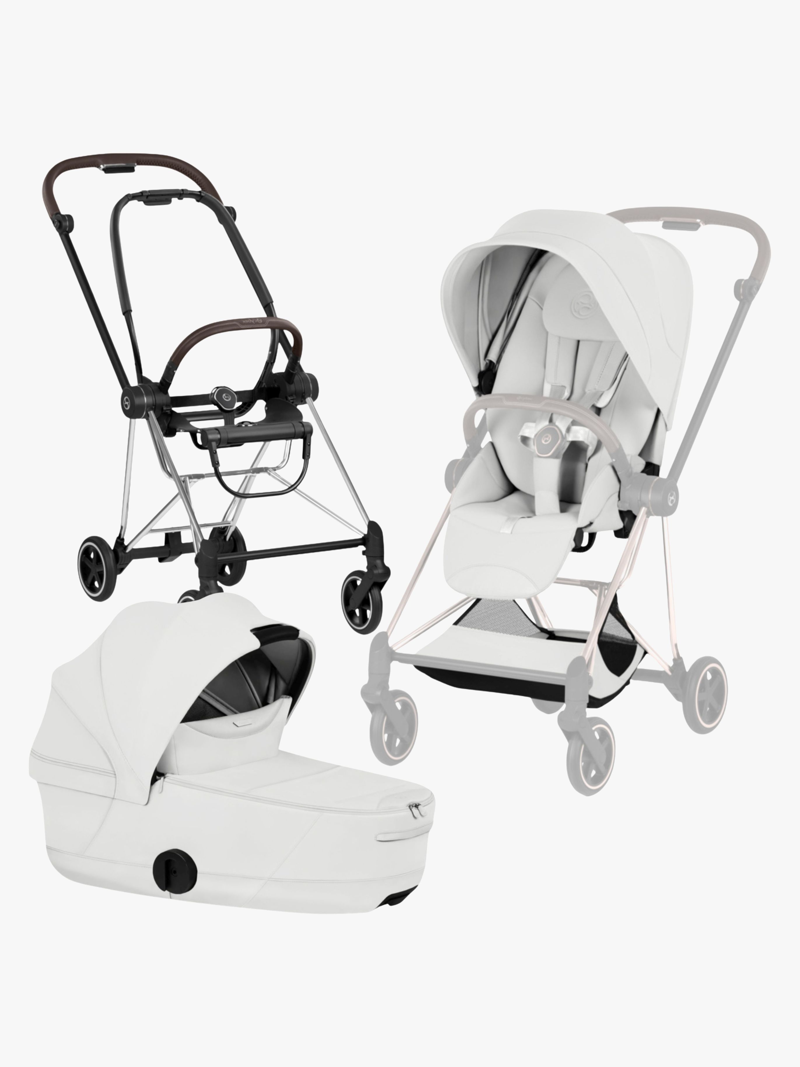 Cybex Mios Style Duovagn, Chrome Brown/Off White