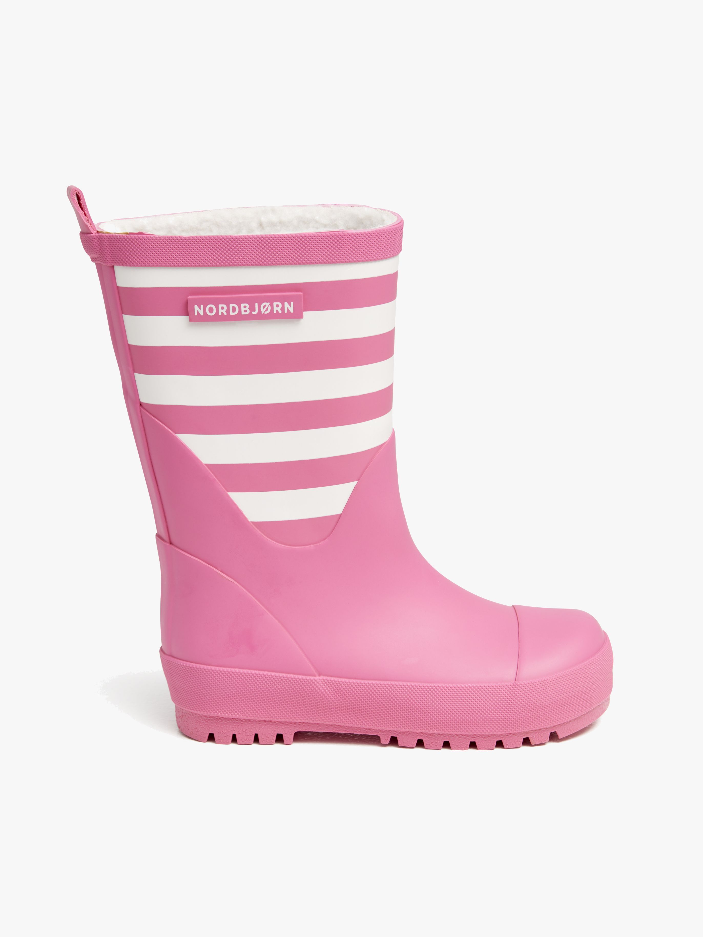 Nordbjørn Dunder Fodrade Gummistövlar, Fuschia/White, 28