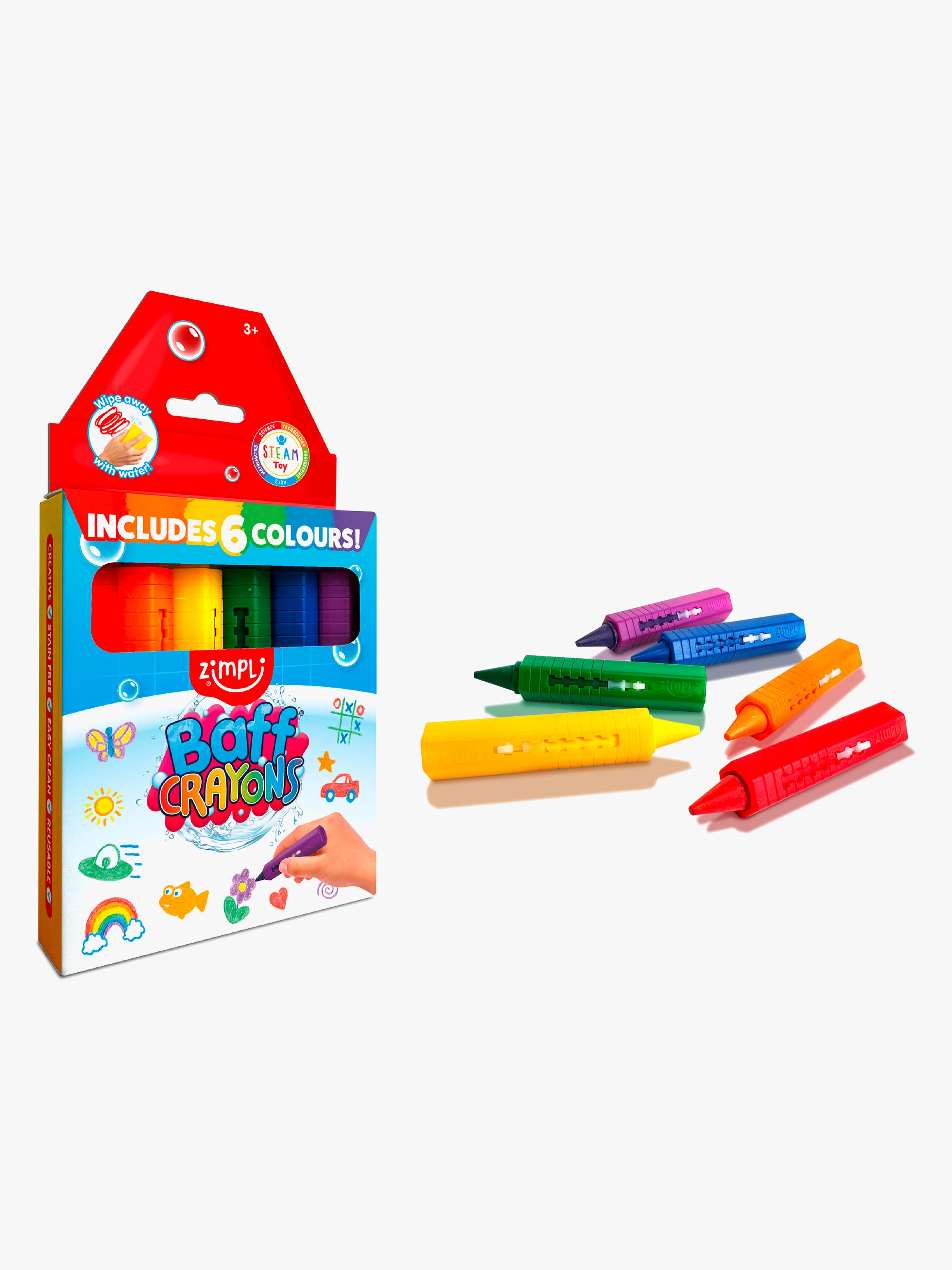 Zimpli Kids Badkritor 6-Pack
