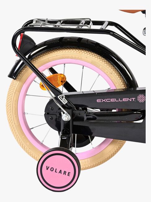 Volare Excellent Cykel med Korg 14 Tum, Svart