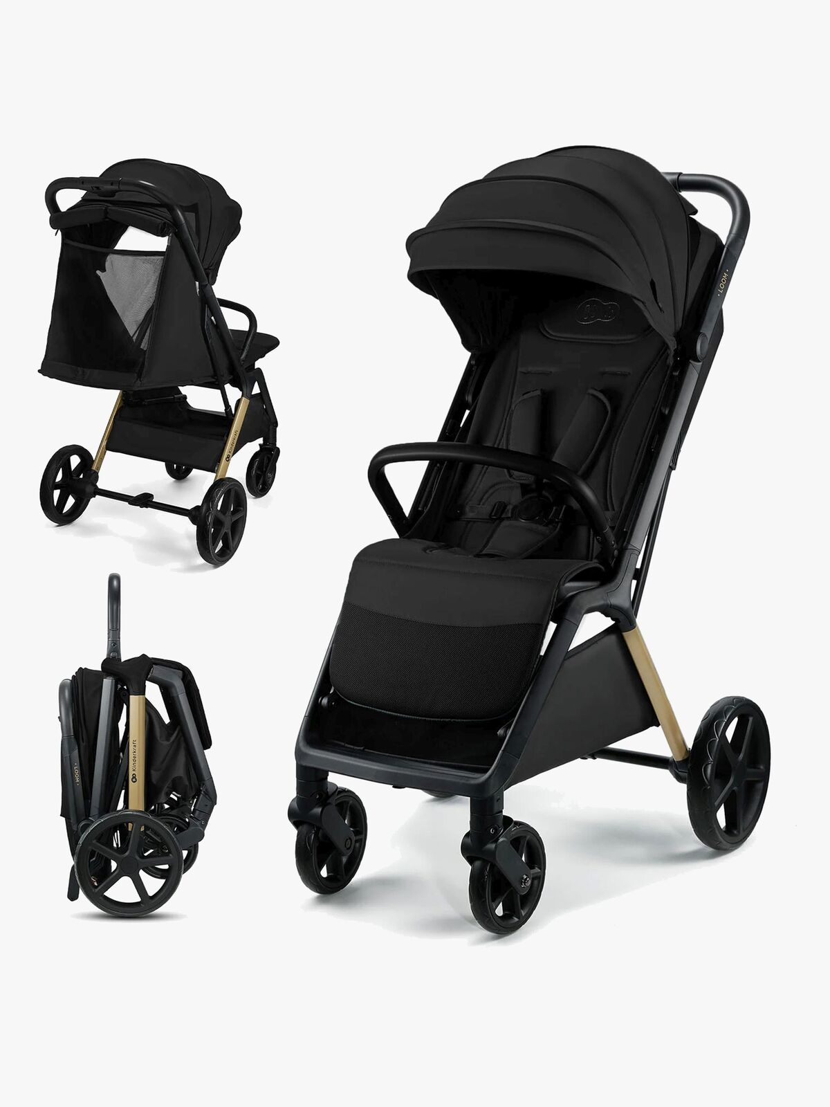 Kinderkraft Loom Sulky, Ink Black