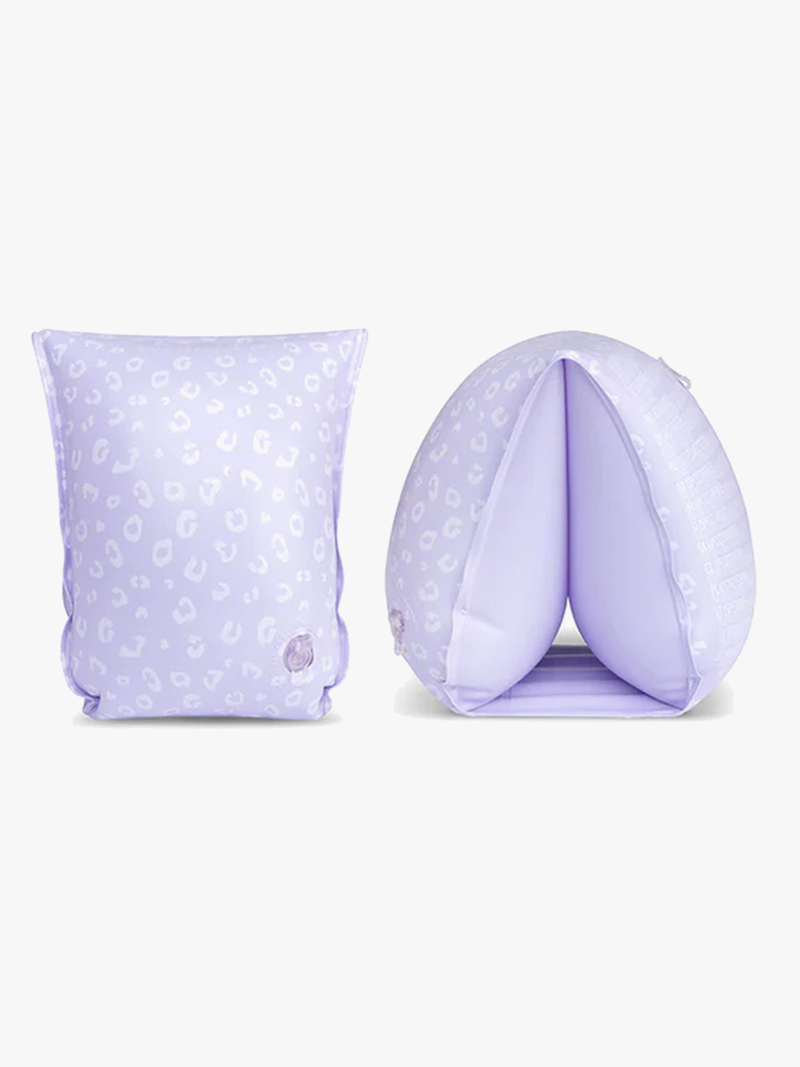 Swim Essentials Armpuffar, Lila Leopard, 2-6 år