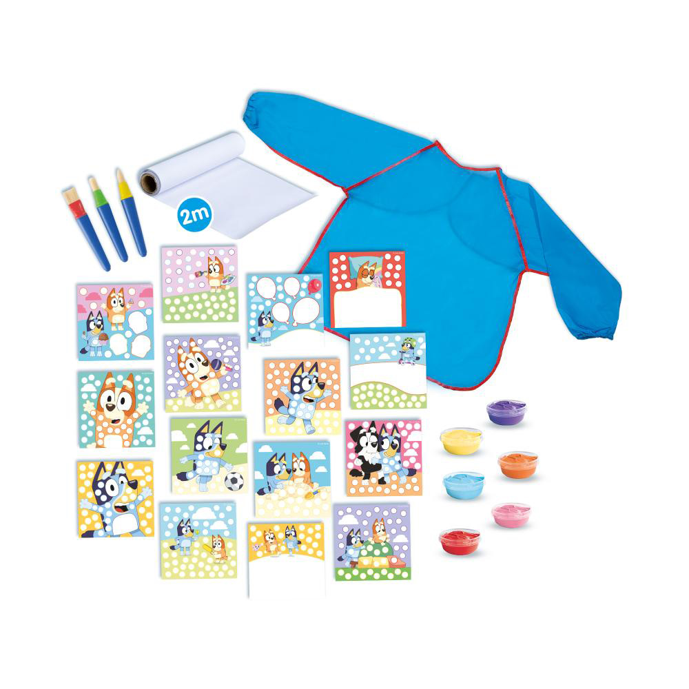SES Creative Bluey Pysselset Fingerfärg Megaset