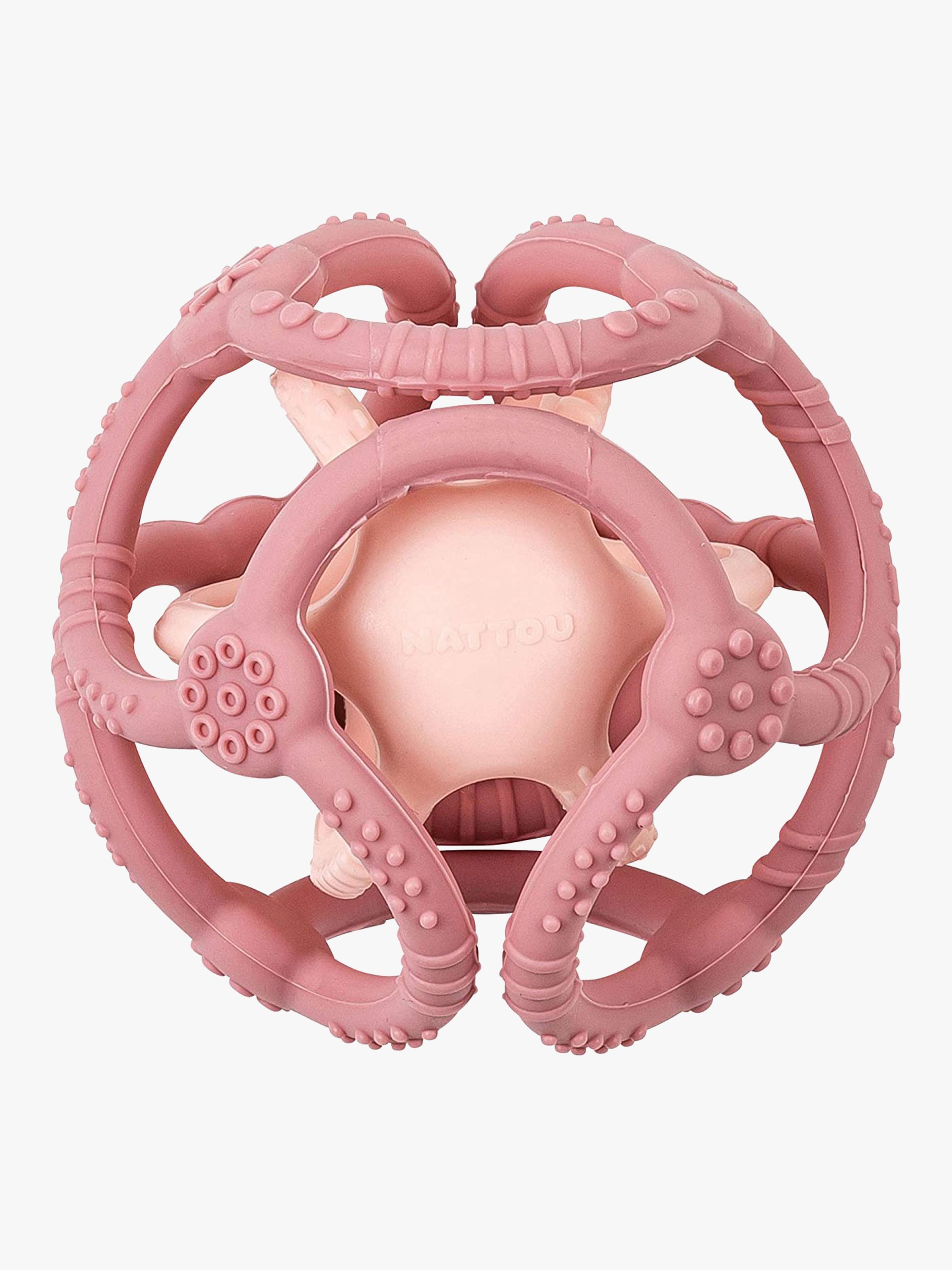 Nattou Soft Silicone Aktivitetsboll,Rosa