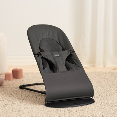 BabyBjörn Balance Soft Babysitter Vävd/Jersey, Mörkgrå