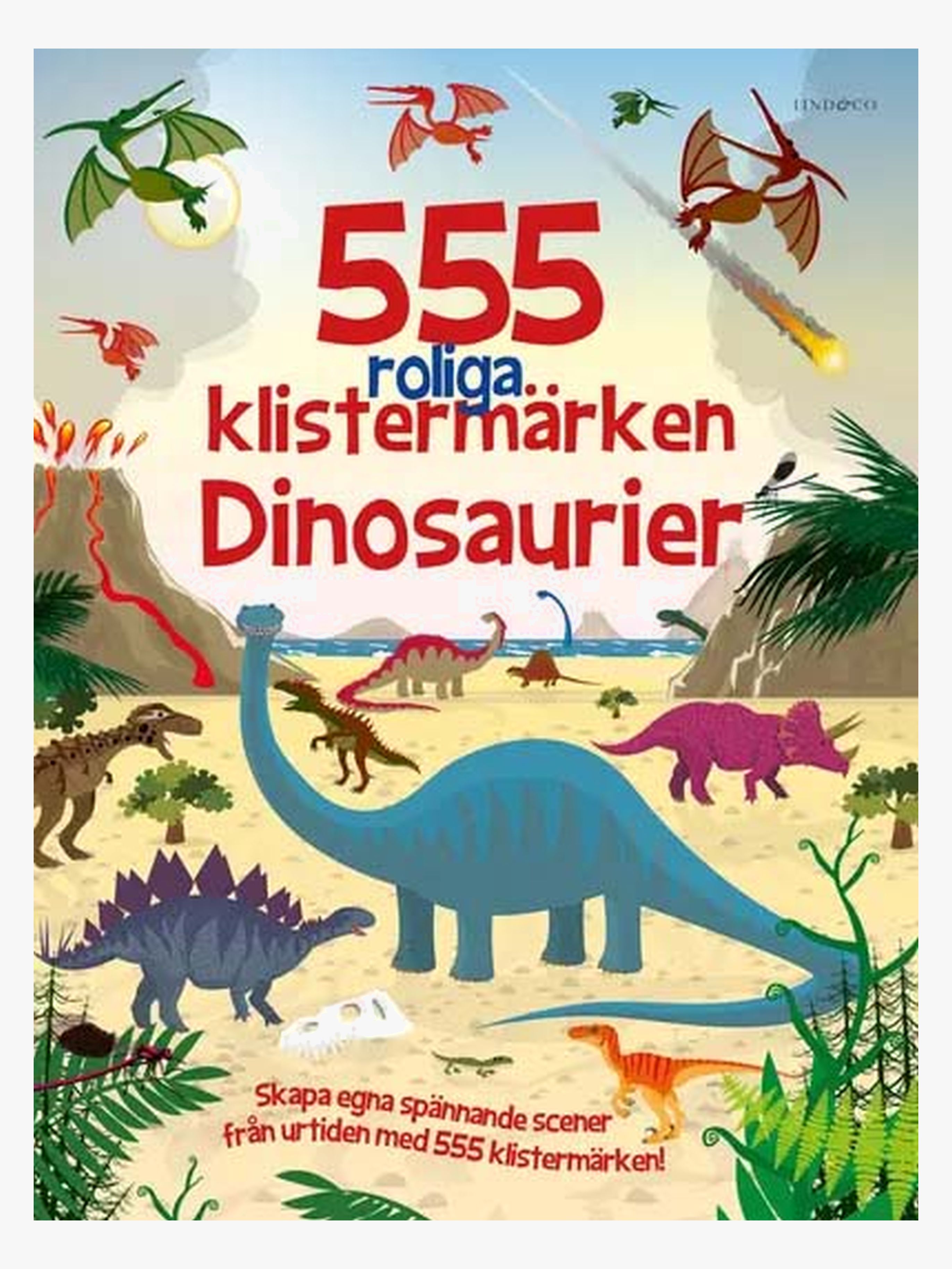 Lind &  Co Klistermärkesbok Dinosaurier 555 st