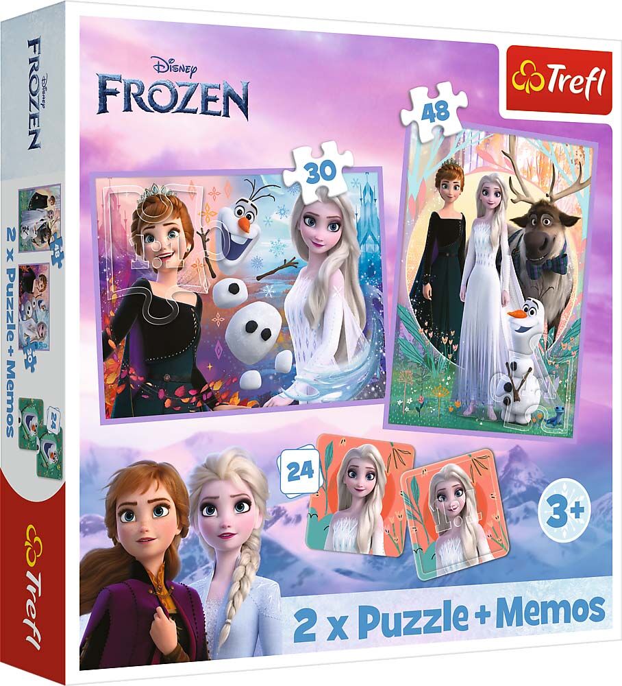 Disney Frozen Trefl Frozen Pussel 2-i-1 + Memo