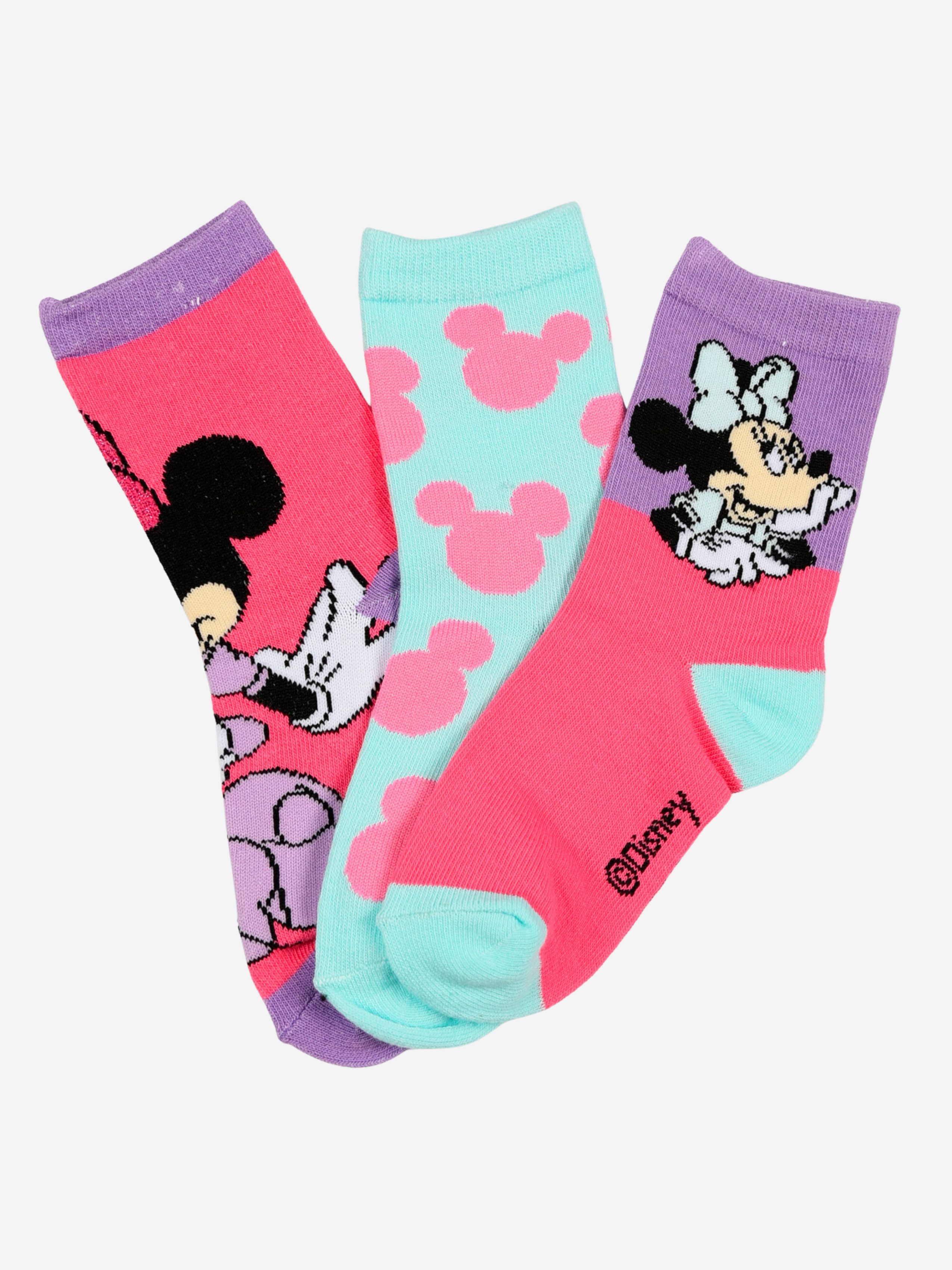 Disney Mimmi Pigg Strumpor 3-Pack, Flerfärgad, 31-34