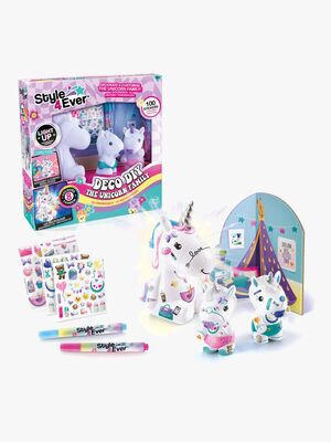 Style 4 Ever Pysselset Enhörningsfamilj med Ljus