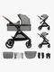 Kinderkraft ESME 2-in-1 Duovagn, Moonlight Grey