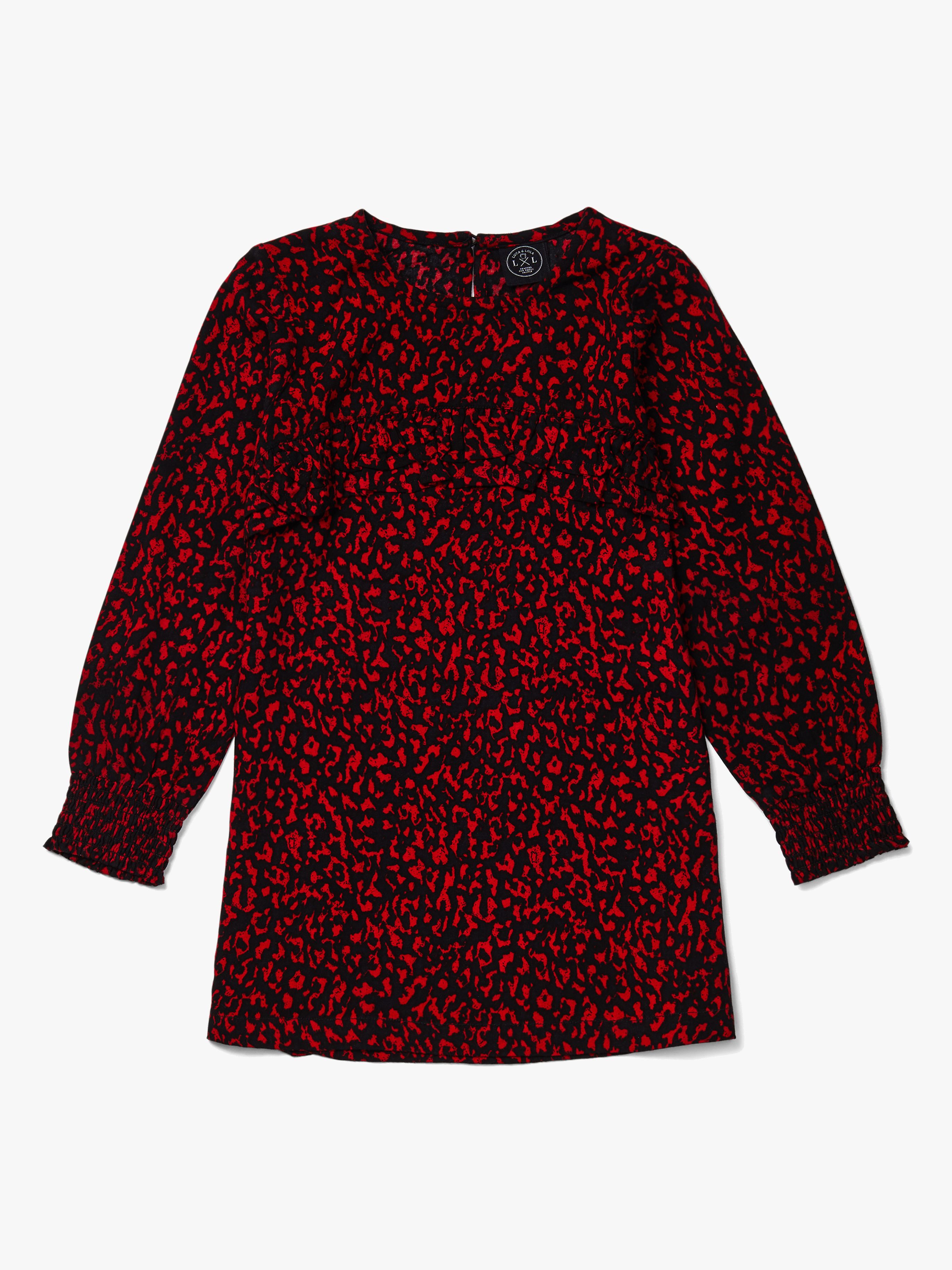 Luca &  Lola Vita Klänning Red Leopard 110