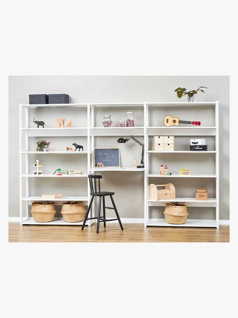 Hoppekids STOREY set with 4 Shelves and 2 cross-supports, 80 cm, White