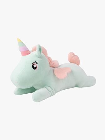 Teddykompaniet Gosedjur Liggande Enhörning 52 cm, Grön