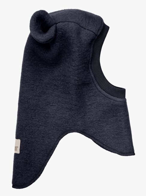 Huttelihut Balaklava Merinoull med Öron, Dark Navy
