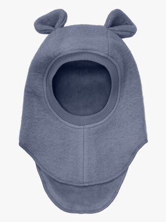 Huttelihut Balaklava Merinoull med Öron, Folkstone Gray