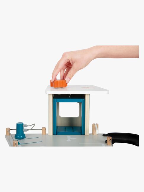 Small Foot Bilgarage med Två Bilar