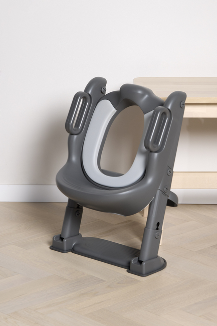 Beemoo CARE Assist Toalettsits med Stege, Deep Grey