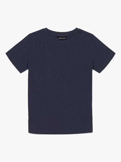 Luca & Lola Paulo T-Shirt 2-pack, Grey Melange/Navy