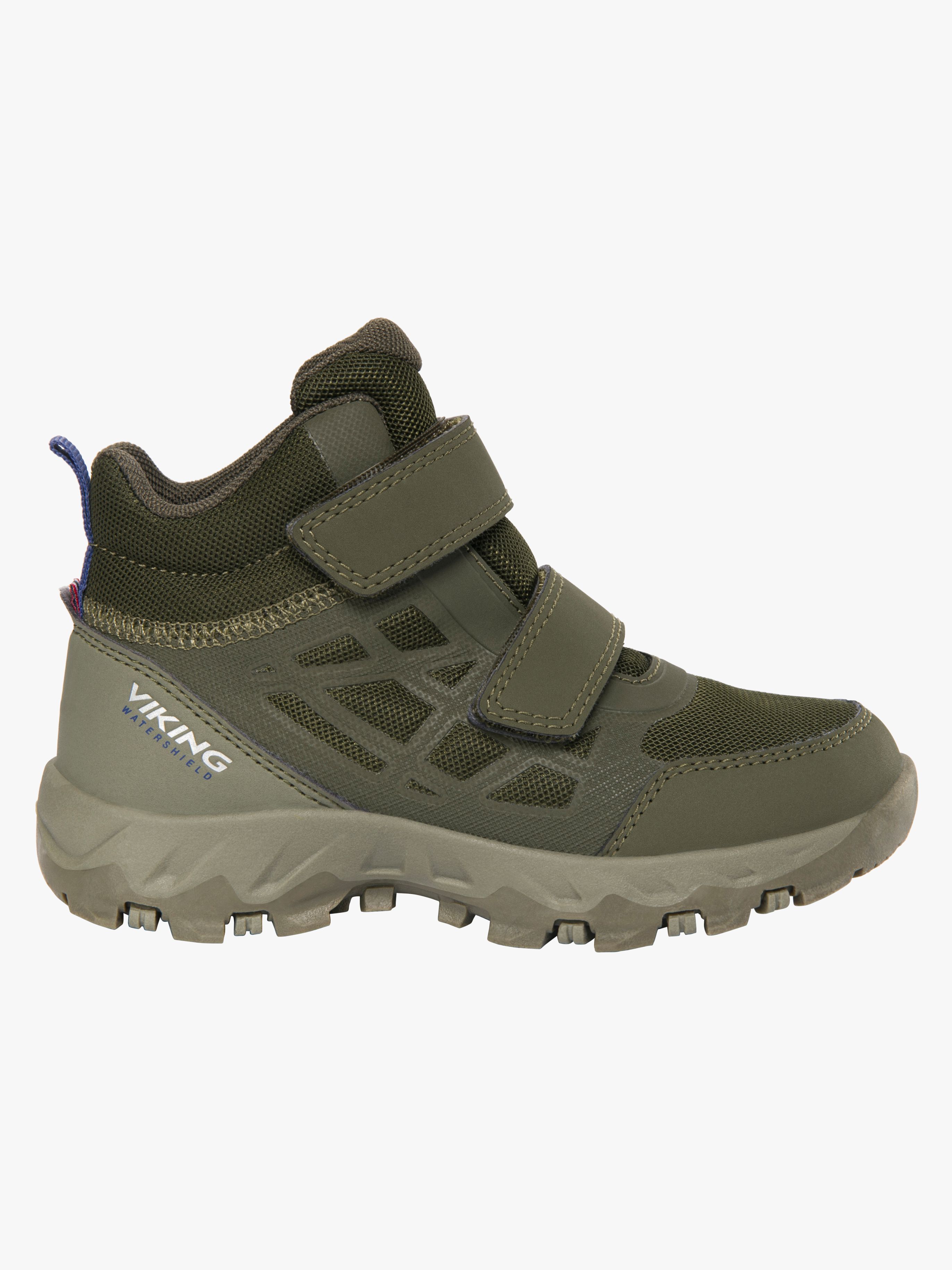 Viking Track Mid WP Sneakers, Olive, 37