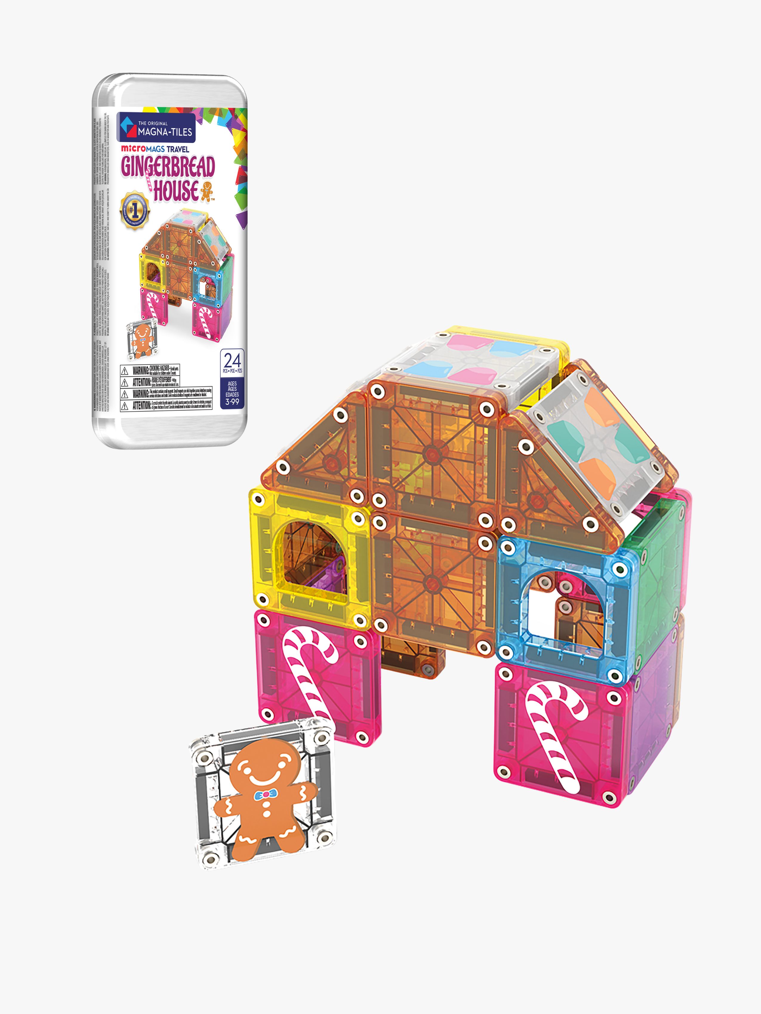 MAGNA-TILES Travel Gingerbread House Byggsats