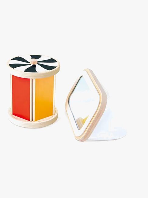 Hape Aktivitetsleksak Snurrande Trumma med Spegel