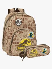 Jurassic World Ryggsäck 9L & Pennfodral, Sand