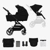 Kinderkraft YOXI 2-in-1 Duovagn, Pure Black