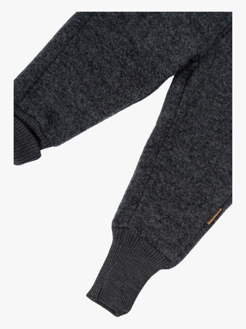 Mikk-Line Ullfleecebyxor Baby, Anthracite Melange
